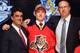 Michael Matheson, shown between Assistant GM Michael Santos and Director of Scouting Scott Luce, was drafted 23rd overall by the Florida Panthers, and is off to Boston College this fall.