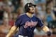 HOUSTON, TX - JUNE 23: Johnny Damon #33 of the Cleveland Indians reacts as he pops out to right field against the Houston Astros at Minute Maid Park on June 23, 2012 in Houston, Texas. (Photo by Bob Levey/Getty Images)