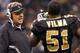 NEW ORLEANS, LA - OCTOBER 31: Defensive coordinator Gregg Williams of the New Orleans Saints talks to Jonathan Vilma #51 during the game against the Pittsburgh Steelers at the Louisiana Superdome on October 31, 2010 in New Orleans, Louisiana. (Photo by Matthew Sharpe/Getty Images)