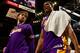 DENVER, CO - MAY 10: Andrew Bynum #17 of the Los Angeles Lakers and Pau Gasol #16 react as they walk off the court after losing to the Denver Nuggets in Game Six of the Western Conference Quarterfinals in the 2012 NBA Playoffs at Pepsi Center on May 10, 2012 in Denver, Colorado. The Nuggets defeated the Lakers 113-96. NOTE TO USER: User expressly acknowledges and agrees that, by downloading and or using this photograph, User is consenting to the terms and conditions of the Getty Images License Agreement. (Photo by Justin Edmonds/Getty Images)
