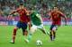 GDANSK, POLAND - JUNE 14: Gerard Pique and Alvaro Arbeloa of Spain put pressure on Robbie Keane of Republic of Ireland during the UEFA EURO 2012 group C match between Spain and Ireland at The Municipal Stadium on June 14, 2012 in Gdansk, Poland. (Photo by Jasper Juinen/Getty Images)
