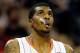 CHARLOTTE, NC - JANUARY 06: Tyrus Thomas #12 of the Charlotte Bobcats checks the scoreboard during their game against the Atlanta Hawks at Time Warner Cable Arena on January 6, 2012 in Charlotte, North Carolina. NOTE TO USER: User expressly acknowledges and agrees that, by downloading and or using this photograph, User is consenting to the terms and conditions of the Getty Images License Agreement. (Photo by Streeter Lecka/Getty Images)