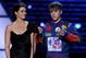 LOS ANGELES, CA - JULY 13: Indy Car driver Danica Patrick (L) and singer/musician Justin Bieber appear onstage to present Best Team at the The 2011 ESPY Awards at the Nokia Theatre L.A. Live on July 13, 2011 in Los Angeles, California. (Photo by Kevin Winter/Getty Images)