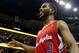 MEMPHIS, TN - MAY 13: Chris Paul #3 of the Los Angeles Clippers celebrates after their 82-72 win over the Memphis Grizzlies in Game Seven of the Western Conference Quarterfinals in the 2012 NBA Playoffs at FedExForum on May 13, 2012 in Memphis, Tennessee. NOTE TO USER: User expressly acknowledges and agrees that, by downloading and or using this photograph, User is consenting to the terms and conditions of the Getty Images License Agreement (Photo by Kevin C. Cox/Getty Images)