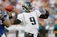 ORCHARD PARK, NY - AUGUST 27: David Garrard #9 of the Jacksonville Jaguars throws against the Jacksonville Jaguars at Ralph Wilson Stadium on August 27, 2011 in Orchard Park, New York. (Photo by Rick Stewart/Getty Images)