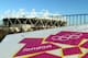 LONDON, ENGLAND - MARCH 19: Condensation is seen on the London Olympic logo outside the Olympic Stadium on March 19, 2012 in London, England. (Photo by Julian Finney/Getty Images)