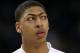 NEW ORLEANS, LA - APRIL 02: Anthony Davis #23 of the Kentucky Wildcats looks on before taking on the Kansas Jayhawks in the National Championship Game of the 2012 NCAA Division I Men's Basketball Tournament at the Mercedes-Benz Superdome on April 2, 2012 in New Orleans, Louisiana. (Photo by Ronald Martinez/Getty Images)