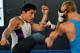 SACRAMENTO, CA - JUNE 26: T.J. Dillashaw (blue) and Joe Benavidez (white) works out for the media during the Team Alpha Male Media Open Workout at Ultimate Fitness Gym on June 26, 2012 in Sacramento, California. (Photo by Thearon W. Henderson/Getty Images)