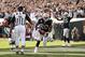 OAKLAND, CA - OCTOBER 16: Darren McFadden #20 of the Oakland Raiders runs the ball in for a touchdown against the Cleveland Browns at O.co Coliseum on October 16, 2011 in Oakland, California. (Photo by Ezra Shaw/Getty Images)