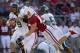 PALO ALTO, CA - SEPTEMBER 04: McLeod Bethel-Thompson #9 of the Sacramento State Hornets is sacked by Chase Thomas #44 of the Stanford Cardinal at Stanford Stadium on September 4, 2010 in Palo Alto, California. (Photo by Ezra Shaw/Getty Images)
