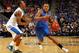 NEW ORLEANS, LA - MARCH 10: Bradley Beal #23 of the Florida Gators drives against Marquis Teague #25 of the Kentucky Wildcats in the second half during the semifinals of the SEC Men's Basketball Tournament at New Orleans Arena on March 10, 2012 in New Orleans, Louisiana. (Photo by Chris Graythen/Getty Images)