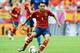 GDANSK, POLAND - JUNE 10: Xavi of Spain with the ball during the UEFA EURO 2012 group C match between Spain and Italy at The Municipal Stadium on June 10, 2012 in Gdansk, Poland. (Photo by Claudio Villa/Getty Images)