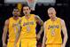 Lakers bench with Bynum