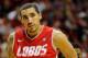 LAS VEGAS, NV - MARCH 10: Drew Gordon #32 of the New Mexico Lobos walks on the court during the championship game of the Conoco Mountain West Conference Basketball tournament against the San Diego State Aztecs at the Thomas & Mack Center March 10, 2012 in Las Vegas, Nevada. New Mexico won 68-59. (Photo by Ethan Miller/Getty Images)