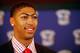 NEW ORLEANS, LA - JUNE 29: First pick in the 2012 NBA draft Anthony Davis talks to the media after joining the New Orleans Hornets at the New Orleans Areana on June 29, 2012 in New Orleans, Louisiana. (Photo by Chris Graythen/Getty Images)