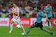 GDANSK, POLAND - JUNE 18: Sergio Ramos of Spain goes in for the tackle on Luka Modric of Croatia during the UEFA EURO 2012 group C match between Croatia and Spain at The Municipal Stadium on June 18, 2012 in Gdansk, Poland. (Photo by Shaun Botterill/Getty Images)