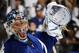 TORONTO - SEPTEMBER 22: Curtis Joseph #31 of the Toronto Maple Leafs gestures during an icing call against the Buffalo Sabres in a preseason NHL game at the Air Canada Centre September 22, 2008 in Toronto, Ontario. (Photo By Dave Sandford/Getty Images)