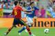 GDANSK, POLAND - JUNE 10: Andrea Pirlo of Italy goes past Sergio Busquets of Spain during the UEFA EURO 2012 group C match between Spain and Italy at The Municipal Stadium on June 10, 2012 in Gdansk, Poland. (Photo by Shaun Botterill/Getty Images)