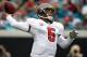 JACKSONVILLE, FL - DECEMBER 11: Josh Freeman #5 of the Tampa Bay Buccaneers attempts a pass during the game against the Jacksonville Jaguars at EverBank Field on December 11, 2011 in Jacksonville, Florida. (Photo by Sam Greenwood/Getty Images)