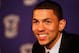 NEW ORLEANS, LA - JUNE 29: Tenth pick overall in the 2012 NBA draft by the New Orleans Hornets, Austin Rivers talks to the media at the New Orleans Arena on June 29, 2012 in New Orleans, Louisiana. (Photo by Chris Graythen/Getty Images)