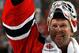 NEWARK, NJ - JUNE 09: Martin Brodeur #30 of the New Jersey Devils celebrates after defeating the Los Angeles Kings during Game Five of the 2012 NHL Stanley Cup Final at the Prudential Center on June 9, 2012 in Newark, New Jersey. (Photo by Bruce Bennett/Getty Images)