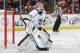 DETROIT, MI - DECEMBER 17: Jonathan Bernier #45 of the Los Angeles Kings keeps an eye on play against the Detroit Red Wings during their NHL game at Joe Louis Arena on December 17, 2011 in Detroit, Michigan. (Photo by Dave Sandford /Getty Images)