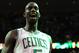 BOSTON, MA - MAY 26: Kevin Garnett #5 of the Boston Celtics celebrates in the first quarter against the Philadelphia 76ers during Game Seven of the Eastern Conference Semifinals during the 2012 NBA Playoffs on May 26, 2012 at TD Garden in Boston, Massachusetts. NOTE TO USER: User expressly acknowledges and agrees that, by downloading and or using this photograph, User is consenting to the terms and conditions of the Getty Images License Agreement. (Photo by Jim Rogash/Getty Images)