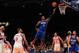 NEW YORK, NY - MARCH 28: Dwight Howard #12 of the Orlando Magic lays the ball up agains the New York Knicks at Madison Square Garden on March 28, 2012 in New York City. NOTE TO USER: User expressly acknowledges and agrees that, by downloading and/or using this Photograph, user is consenting to the terms and conditions of the Getty Images License Agreement. (Photo by Chris Trotman/Getty Images)