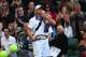 LONDON, ENGLAND - JUNE 30: Andy Roddick of the USA blows a kiss to the crowd as he walks off court after being defeated in his Gentlemen's Singles third round match against David Ferrer of Spain on day six of the Wimbledon Lawn Tennis Championships at the All England Lawn Tennis and Croquet Club at Wimbledon on June 30, 2012 in London, England. (Photo by Clive Brunskill/Getty Images)