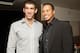 NEW YORK - AUGUST 27: 2008 Beijing 8-time Olympic gold medalist Michael Phelps and Pro Golfer Tiger Woods pose for a photo during the Tiger Woods Video Game Launch Party at Strata Metronome on August 27, 2008 in New York City. (Photo by Mike Stobe/Getty Images for EA Sports)