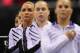 ST. LOUIS, MO - JUNE 8: Nastia Liukin observes the National Anthem prior to competing in the Senior Women's competition on day two of the Visa Championships at Chaifetz Arena on June 8, 2012 in St. Louis, Missouri. (Photo by Dilip Vishwanat/Getty Images)