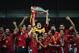 KIEV, UKRAINE - JULY 01: Captain Iker Casillas of Spain lifts the trophy after victory during the UEFA EURO 2012 final match between Spain and Italy at the Olympic Stadium on July 1, 2012 in Kiev, Ukraine. (Photo by Shaun Botterill/Getty Images)