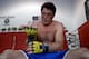 TUALATIN, OR - JUNE 26: Chael Sonnen prepares to conduct a workout at the Team Quest gym on June 26, 2012 in Tualatin, Oregon. Sonnen will fight Anderson Silva July 7, 2012 at UFC 148 in Las Vegas, Nevada. (Photo by Jonathan Ferrey/Getty Images)