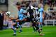 NEWCASTLE UPON TYNE, ENGLAND - MAY 06: Newcastle forward Demba Ba (r) challenges Manchester City captain Vincent Kompany during the Barclays Premier league match between Newcastle United and Manchester City at Sports Direct Arena on May 6, 2012 in Newcastle upon Tyne, England. (Photo by Stu Forster/Getty Images)