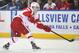 BUFFALO, NY - DECEMBER 2: Jiri Hudler #26 of the Detroit Red Wings passes the puck during their NHL game against the Buffalo Sabres at First Niagara Center on December 2, 2011 in Buffalo, New York. (Photo by Tom Szczerbowski/Getty Images)