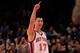 NEW YORK, NY - FEBRUARY 29: Jeremy Lin #17 of the New York Knicks reacts during the fourth quarter against the Cleveland Cavaliers at Madison Square Garden on February 29, 2012 in New York City. NOTE TO USER: User expressly acknowledges and agrees that, by downloading and/or using this Photograph, user is consenting to the terms and conditions of the Getty Images License Agreement. (Photo by Chris Trotman/Getty Images)