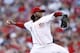 CINCINNATI, OH - JULY 15: Johnny Cueto #47 of the Cincinnati Reds pitches against the St. Louis Cardinals at Great American Ball Park on July 15, 2011 in Cincinnati, Ohio. (Photo by Joe Robbins/Getty Images)