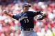 CINCINNATI, OH - JUNE 27: Zack Greinke #13 of the Milwaukee Brewers pitches in the first inning of the game against the Cincinnati Reds at Great American Ball Park on June 27, 2012 in Cincinnati, Ohio. (Photo by Joe Robbins/Getty Images)