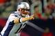 ATLANTA - AUGUST 11: Tom Brady #12 of the New England Patriots yells to his team during their preseason game against the Atlanta Falcons on August 11, 2006 at the Georgia Dome in Atlanta, Georgia. (Photo by Streeter Lecka/Getty Images)