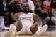 LOS ANGELES, CA - MAY 11: Reggie Evans #30 of the Los Angeles Clippers reacts as he lies on his back in the second quarter while taking on the Memphis Grizzlies in Game Six of the Western Conference Quarterfinals in the 2012 NBA Playoffs on May 11, 2012 at Staples Center in Los Angeles, California. NOTE TO USER: User expressly acknowledges and agrees that, by downloading and or using this photograph, User is consenting to the terms and conditions of the Getty Images License Agreement. (Photo by Stephen Dunn/Getty Images)