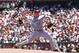 The Reds' Mat Latos came within two outs of shutting out the San Francisco Giants June 30.