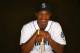 PEORIA, AZ - FEBRUARY 27: Adam Jones #83 of the Seattle Mariners poses for a portrait during the Seattle Mariners Photo Day on February 27, 2005 at Peoria Stadium in Peoria, Arizona. (Photo by Lisa Blumenfeld /Getty Images)