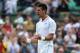 LONDON, ENGLAND - JULY 04: Novak Djokovic of Serbia celebrates match point during his Gentlemen's Singles quarter final match against Florian Mayer of Germany on day nine of the Wimbledon Lawn Tennis Championships at the All England Lawn Tennis and Croquet Club on July 4, 2012 in London, England. (Photo by Julian Finney/Getty Images)