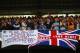 GLASGOW, SCOTLAND - APRIL 29: Rangers fans display banners during the Clydesdale Bank Premier League match between Celtic and Rangers at Celtic Park on April 29, 2012 in Glasgow, Scotland. (Photo by Clive Brunskill/Getty Images)