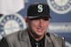 SEATTLE, WA - JULY 03: Catcher Mike Zunino, the Seattle Mariners' first-round draft choice, answers questions during his introduction to the media prior to the game against the Baltimore Orioles at Safeco Field on July 3, 2012 in Seattle, Washington. (Photo by Otto Greule Jr/Getty Images)