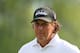 WHITE SULPHUR SPRINGS, WV - JULY 5: Phil Mickelson stands on the green on the 17th hole during the first round of the Greenbrier Classic at the Old White TPC on July 5, 2012 in White Sulphur Springs, West Virginia. (Photo by Hunter Martin/Getty Images)