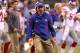 INDIANAPOLIS, IN - FEBRUARY 05: Head coach Tom Coughlin of the New York Giants reacts against the New England Patriots during Super Bowl XLVI at Lucas Oil Stadium on February 5, 2012 in Indianapolis, Indiana. The Giants won 21-17. (Photo by Al Bello/Getty Images)