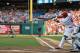 PHILADELPHIA, PA - JULY 06: Ryan Howard #6 of the Philadelphia Phillies hits a double in his first at bat of the season during the game against the Atlanta Braves at Citizens Bank Park on July 6, 2012 in Philadelphia, Pennsylvania. (Photo by Drew Hallowell/Getty Images)