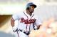 ATLANTA, GA - JUNE 26: Michael Bourn #24 of the Atlanta Braves rounds third base after hitting a homer in the first inning against the Arizona Diamondbacks at Turner Field on June 26, 2012 in Atlanta, Georgia. (Photo by Kevin C. Cox/Getty Images)