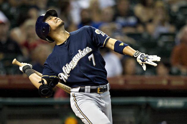 Greinke Ejected Four Pitches into Brewers' Loss